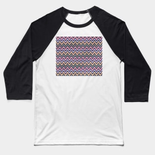 Pattern Chevrons Abstract Colors Baseball T-Shirt